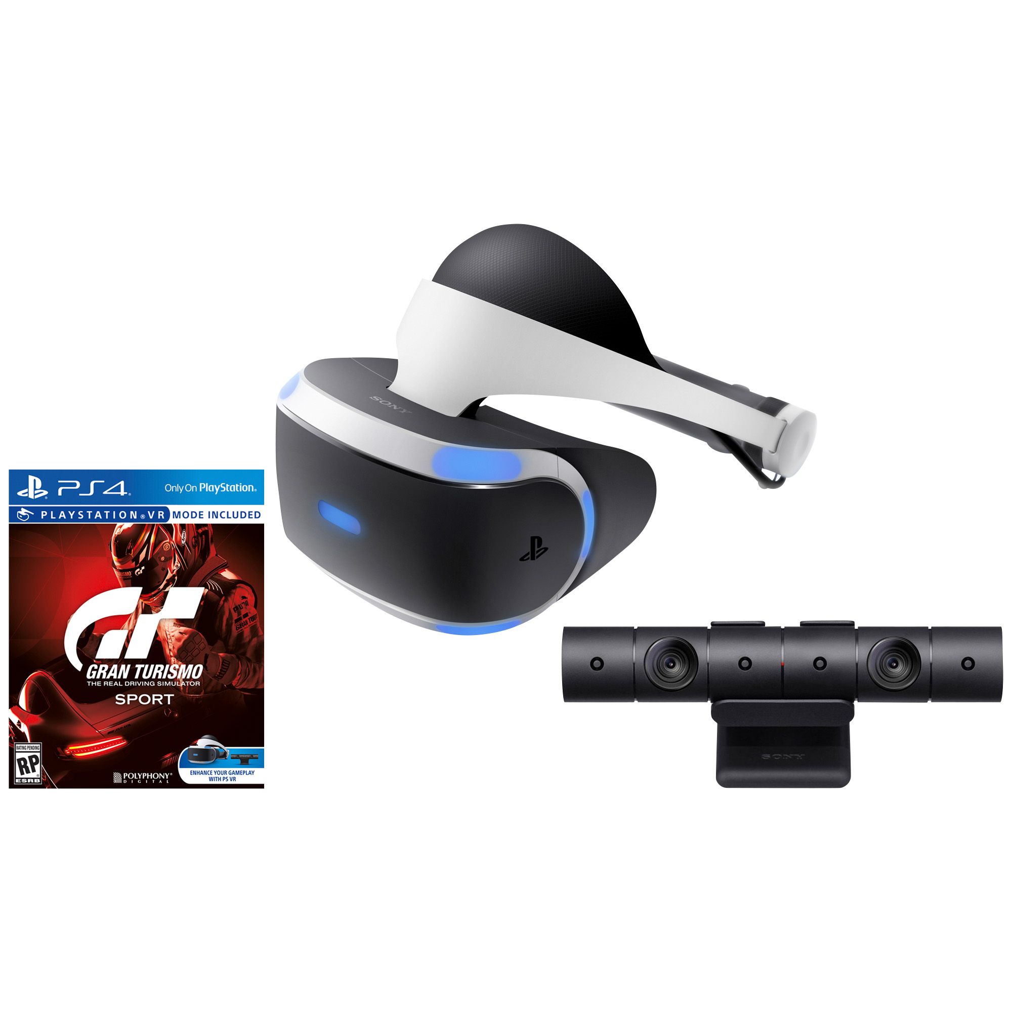 Sony PlayStation VR Gran Turismo Sport and Camera Bundle, 3002810 