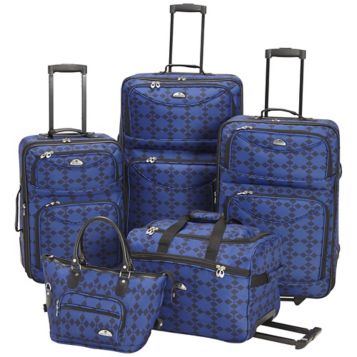  American Flyer Luggage Madrid 5 Piece Spinner Set, Brown, One  Size