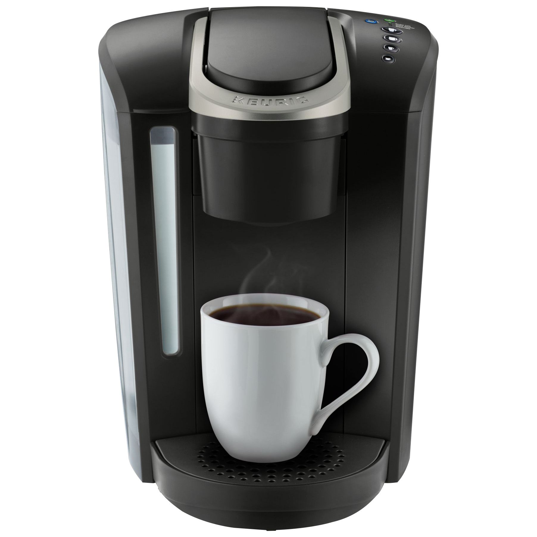 Keurig K-Slim+Iced Single Service Coffee Maker, Artic Gray Bundle