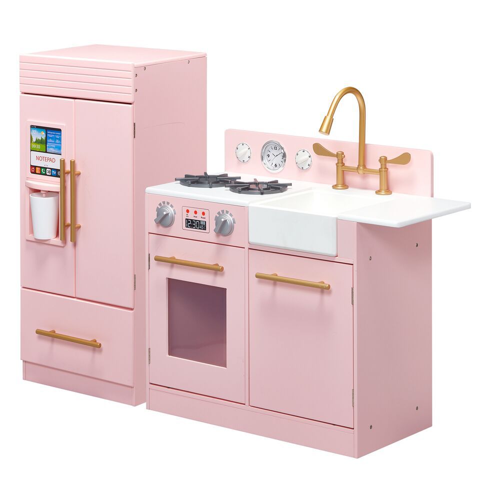 Teamson pink cheap play kitchen