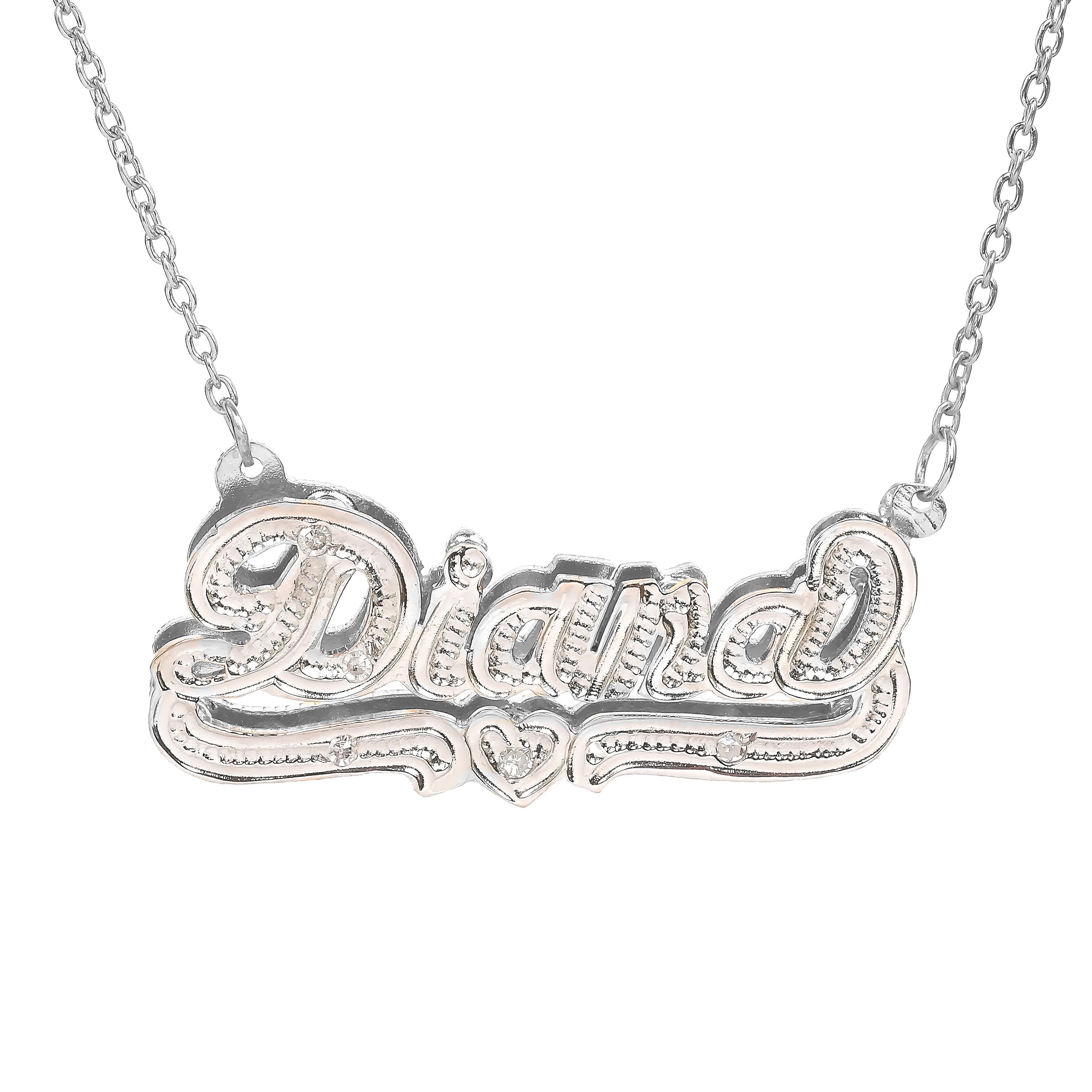 Fingerhut Jay Aimee Designs Sterling Silver Personalized Name Pendant Necklace