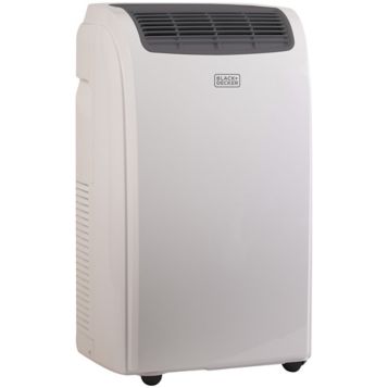 Black + Decker 7,500 BTU (14,000 BTU ASHRAE) Portable Air Conditioner with  Heat - White