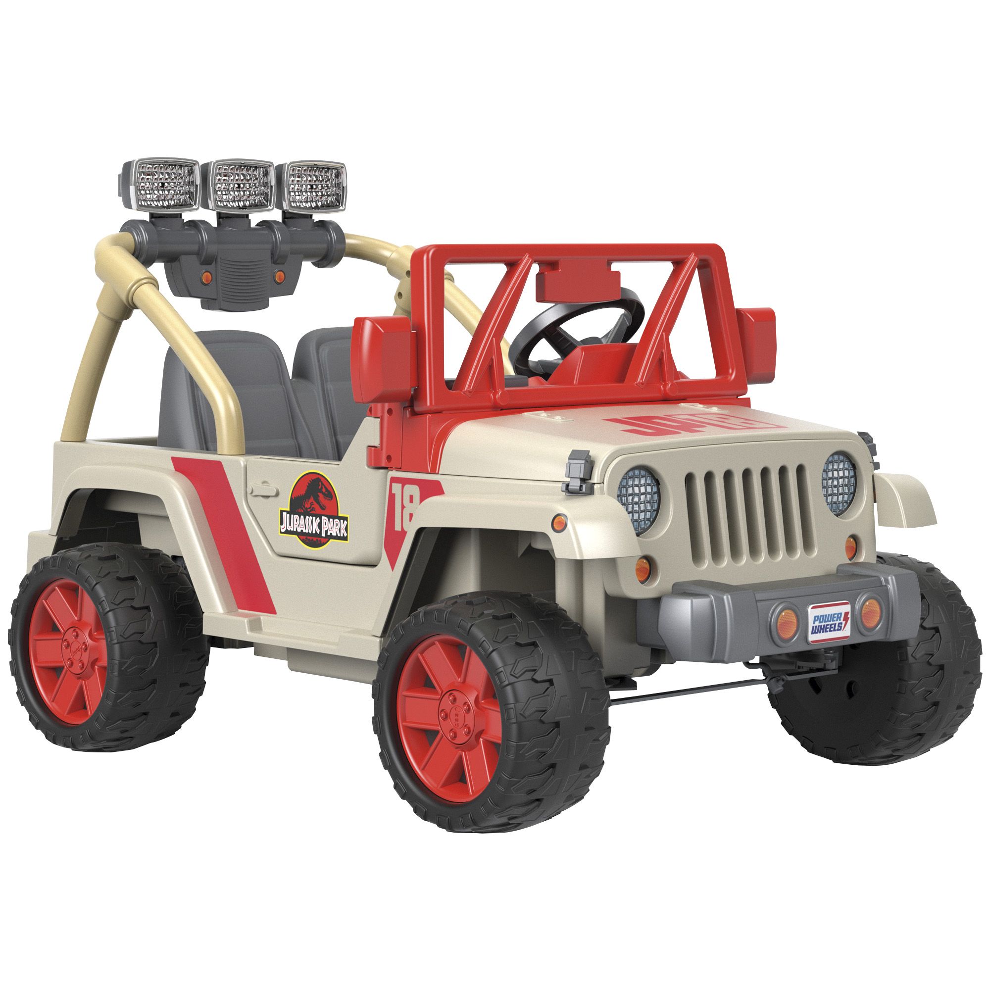 Fingerhut - Fisher-Price Power Wheels Jurassic Park Jeep Wrangler 12V  Ride-On
