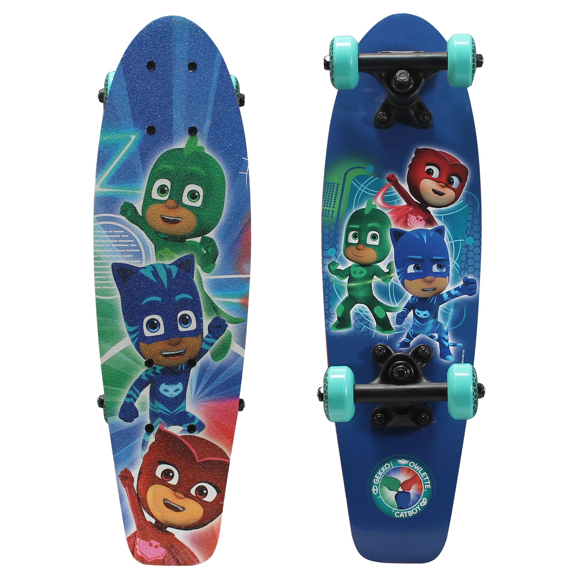 Skateboard Deck Funboard Holzboard Komplett Kinder 43cm Holz PJ Masks 