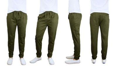 olive twill joggers