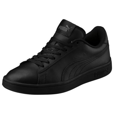 all black grade school sneakers