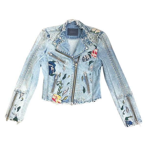 Blanknyc denim moto store jacket