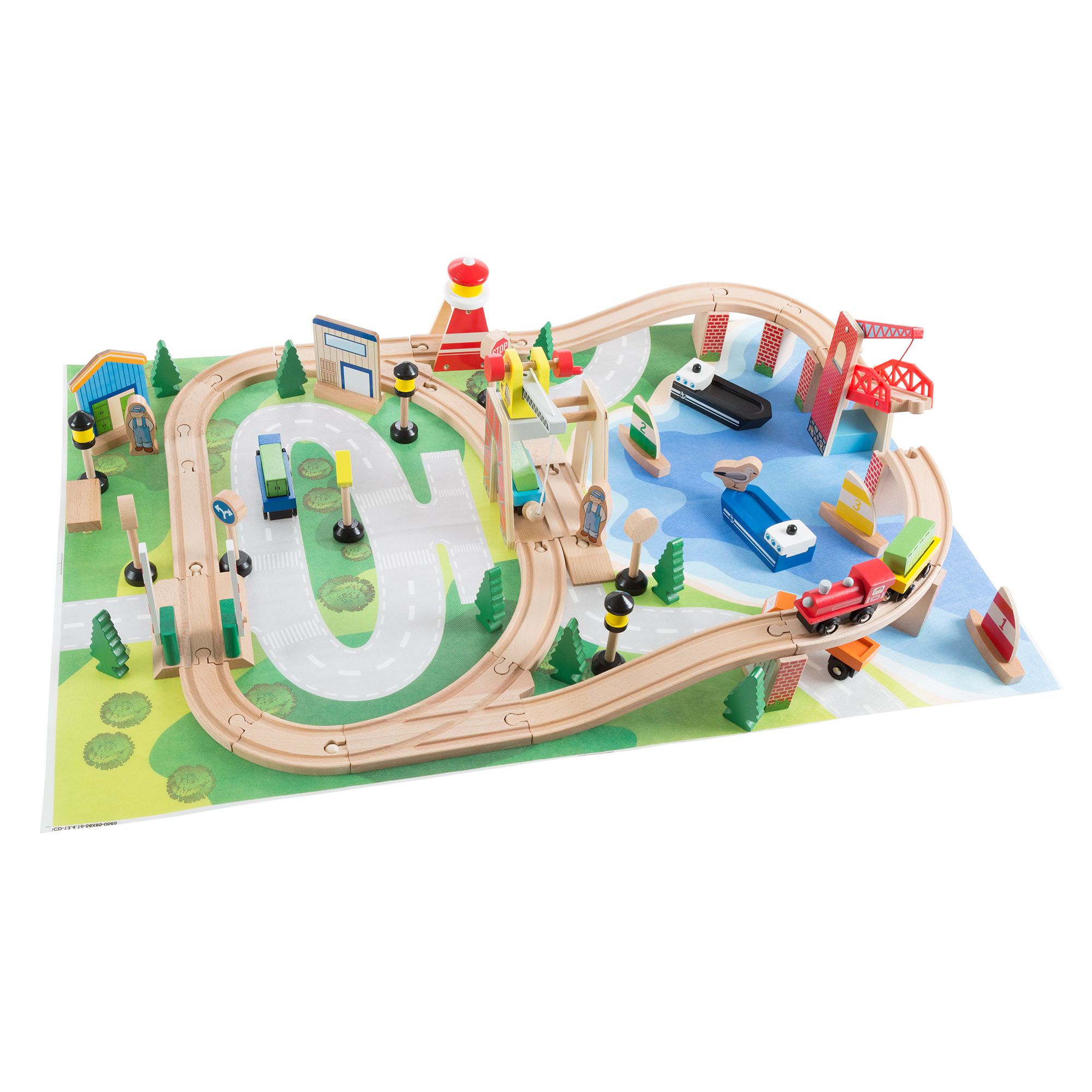 Deluxe cheap wooden train