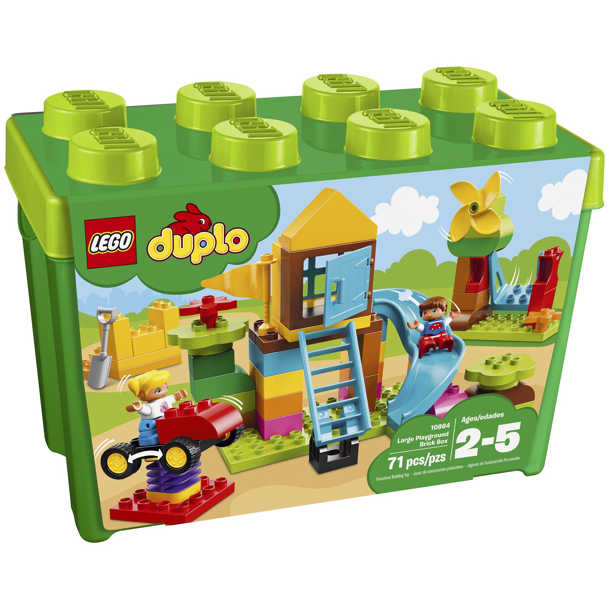 LEGO DUPLO My First Large Playground Brick Box 71 Pc. Building Set 10864