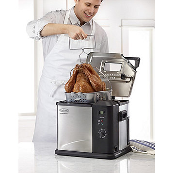 Fingerhut - Chef's Mark 20-Lb. Indoor Electric Turkey Fryer