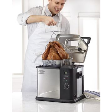 Fingerhut - Chef's Mark 20-Lb. Indoor Electric Turkey Fryer