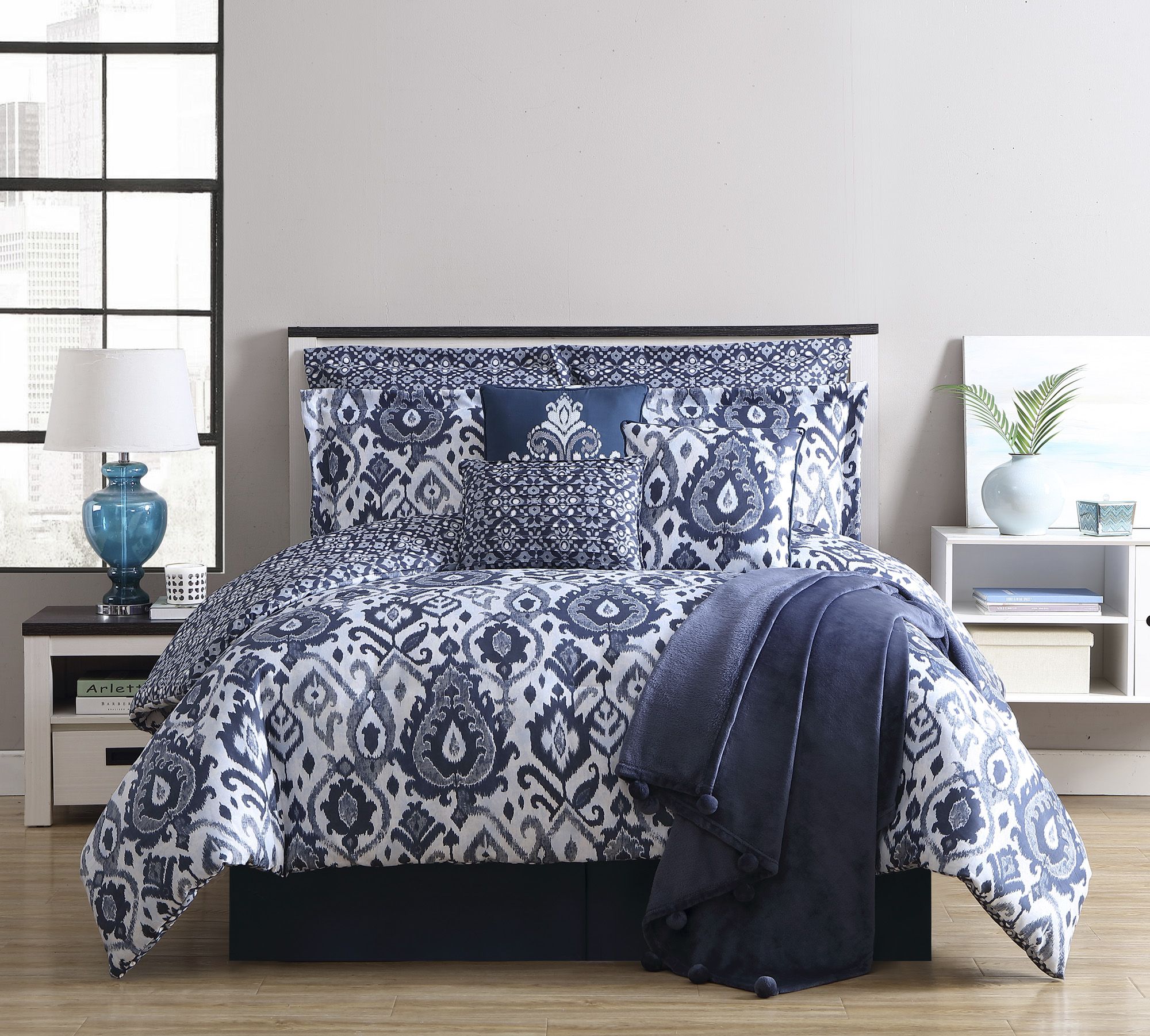 Fingerhut Mcleland Design Beckett 12 Pc Comforter Set King