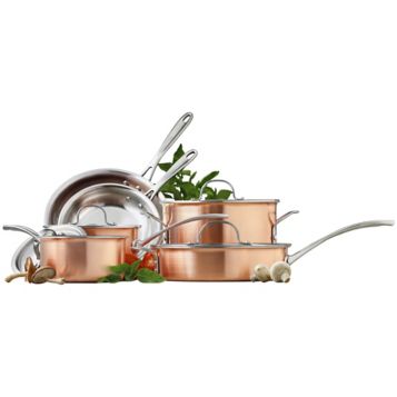 Calphalon Tri-Ply Stainless Steel 10-Piece Cookware Set 