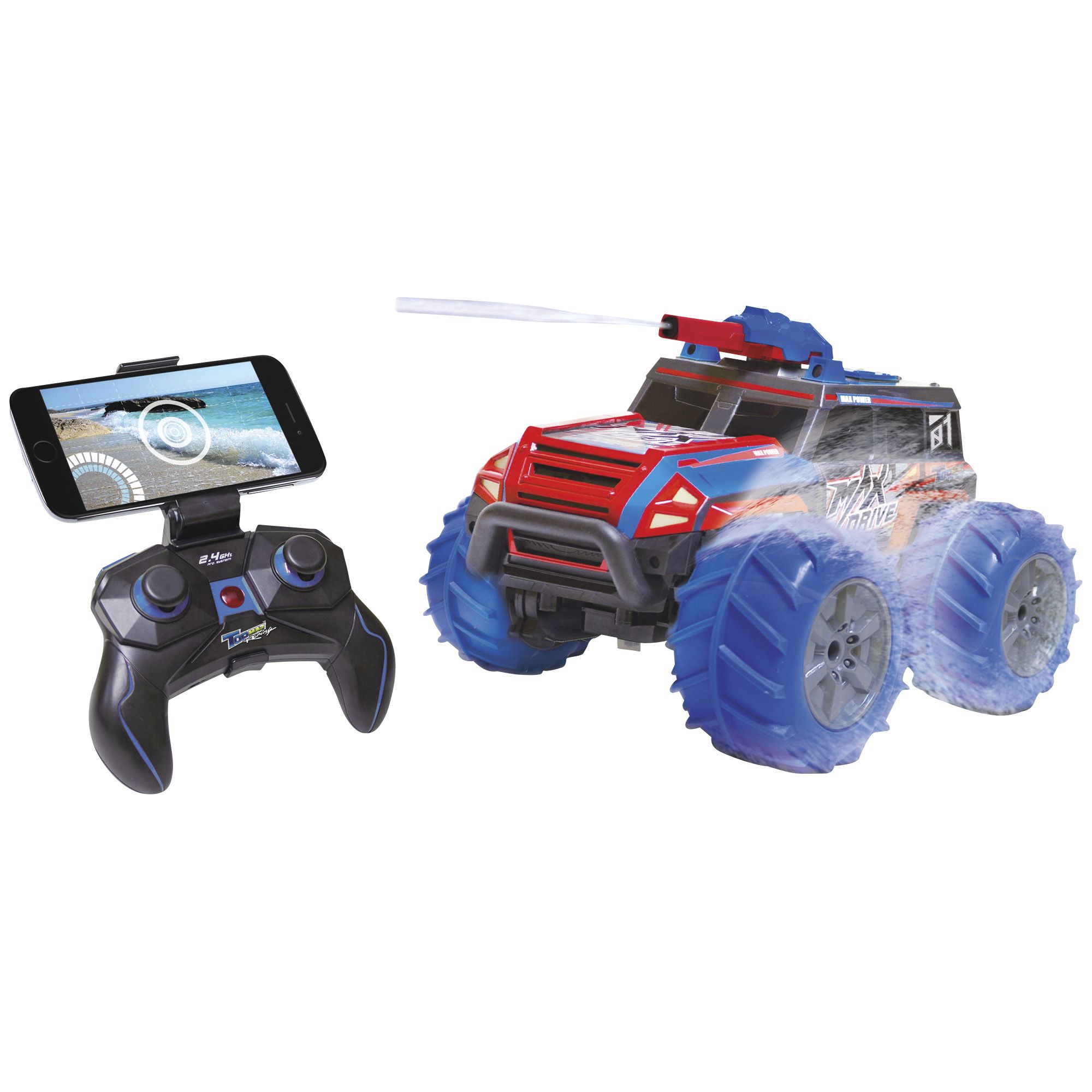 Details about   TOP MAZ RACING MAX DRIVE RTR LIVE STREAMING SQUIRTING RC TRUCK SMARTPHONE WIFI