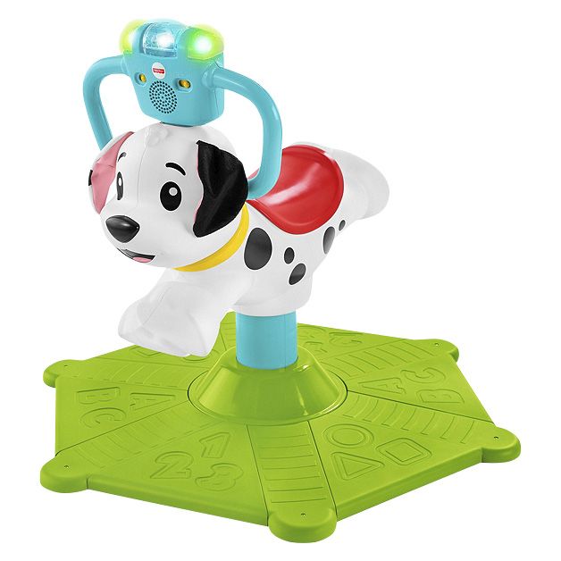 Fingerhut - Fisher-Price Bounce and Spin Puppy Ride-On