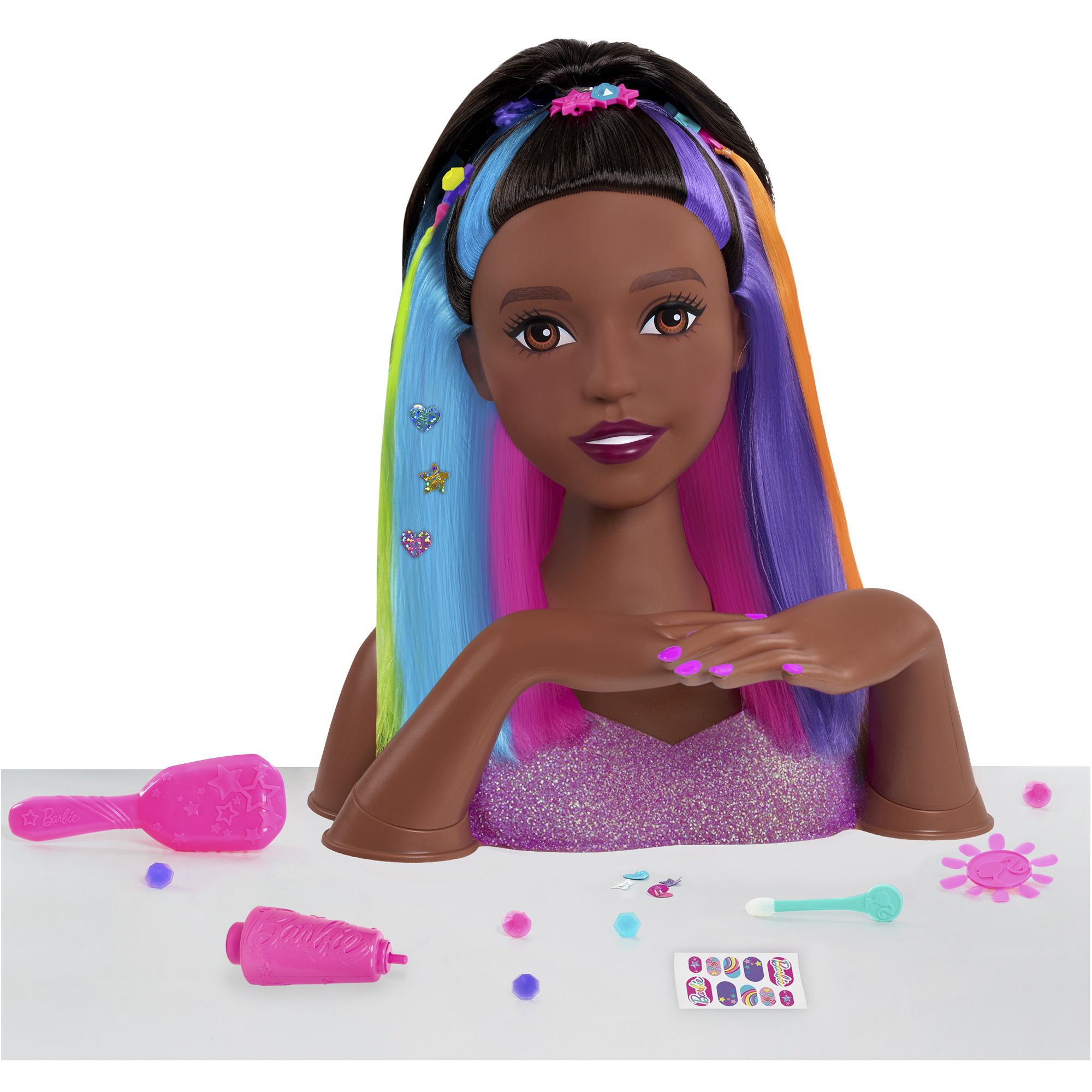 Barbie styling discount head with hands