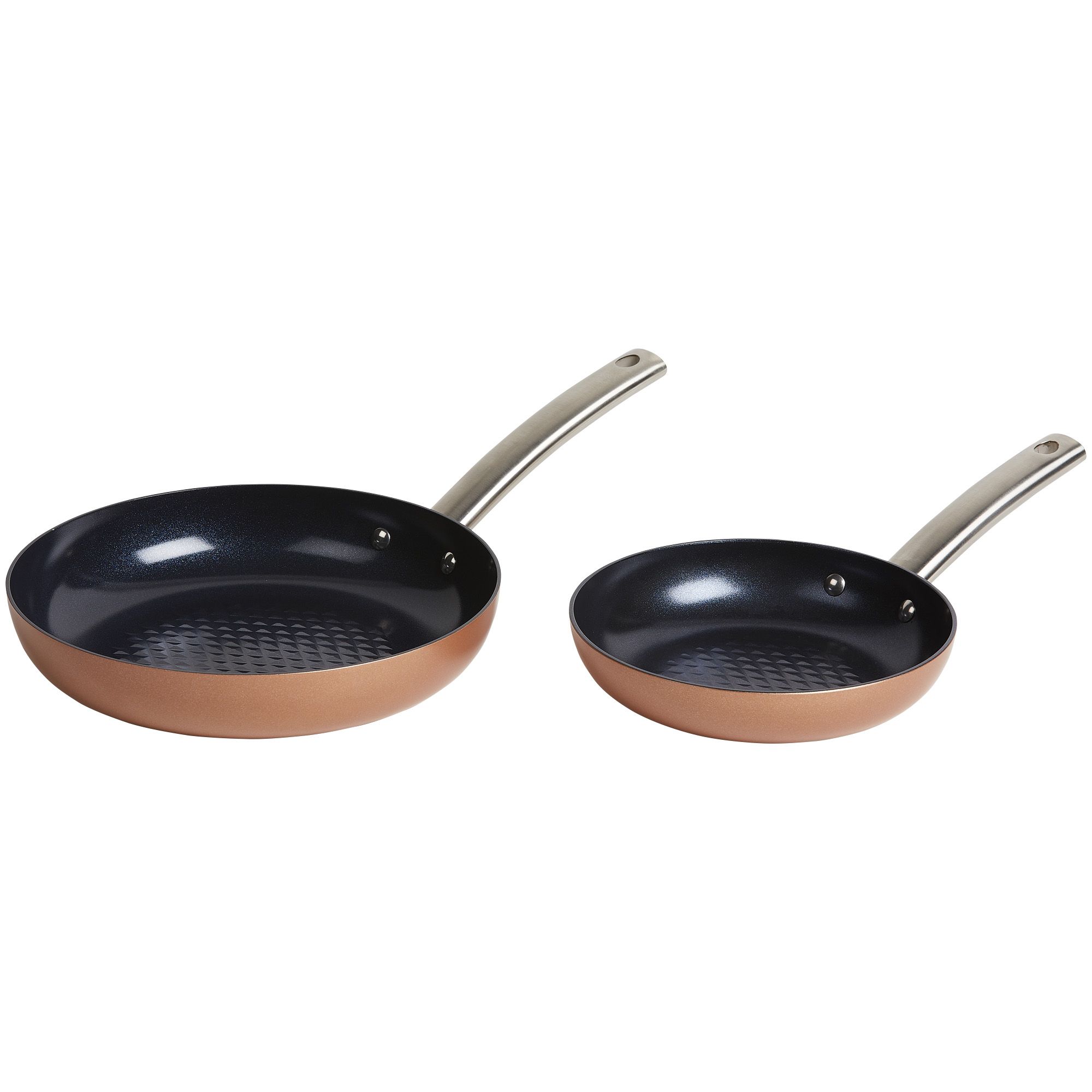 Copper Chef Black Diamond 12 In. Round Fry Pan with Glass Lid