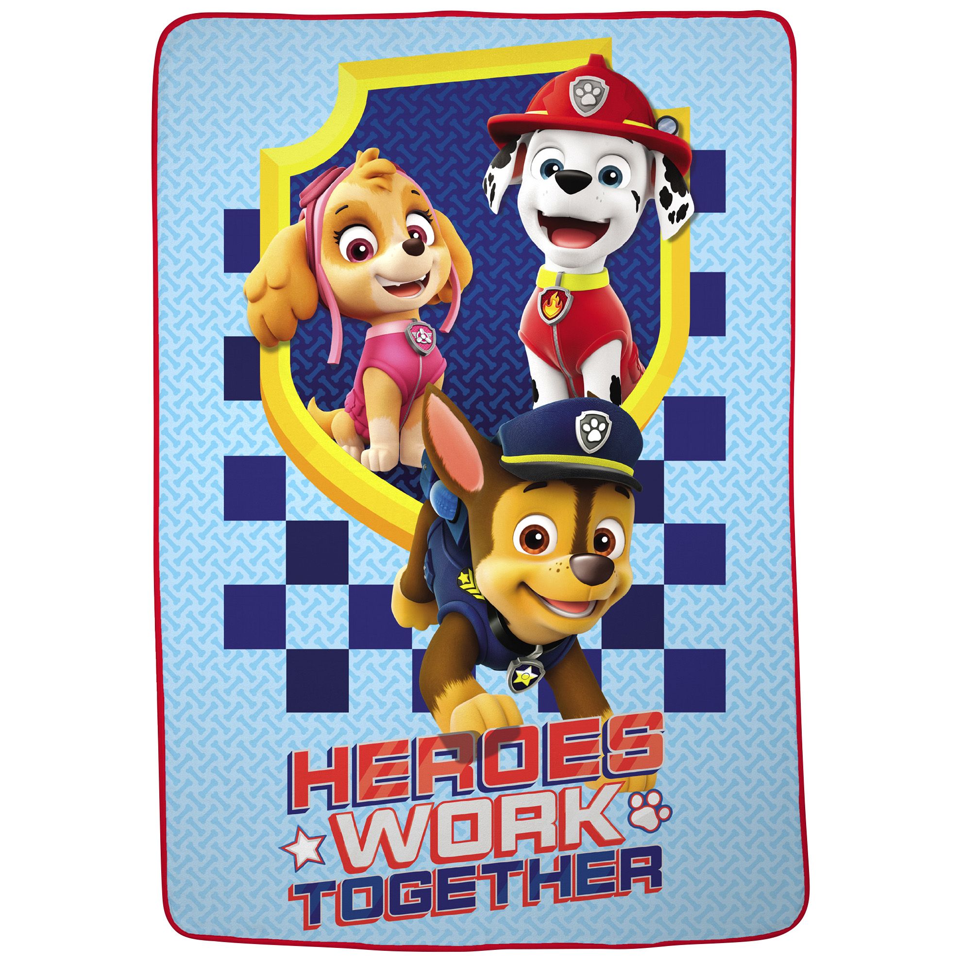 Fingerhut Paw Patrol Heroes Work Blanket