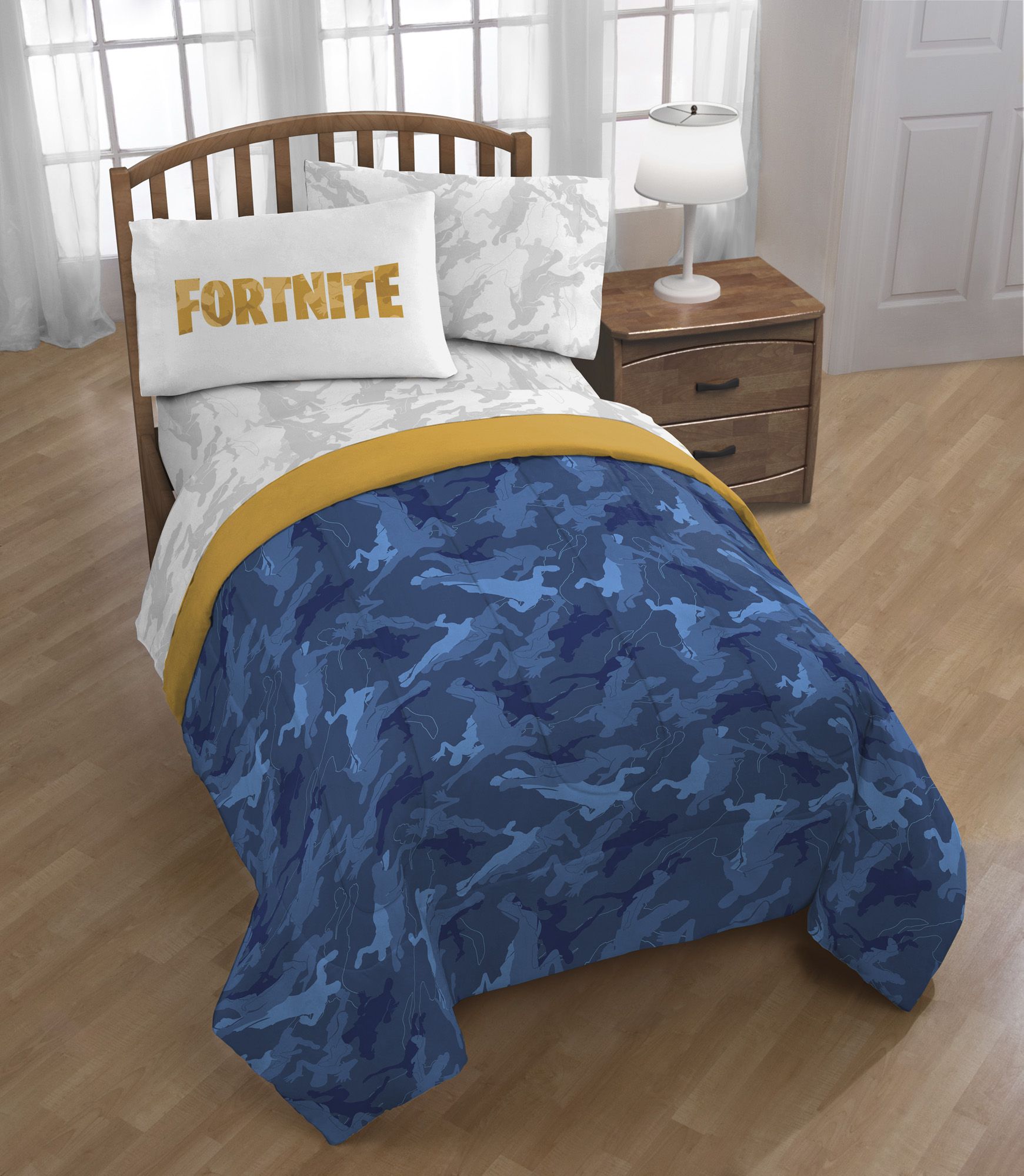 Fingerhut Fortnite Emote Camo 4 Pc Bed Set Twin