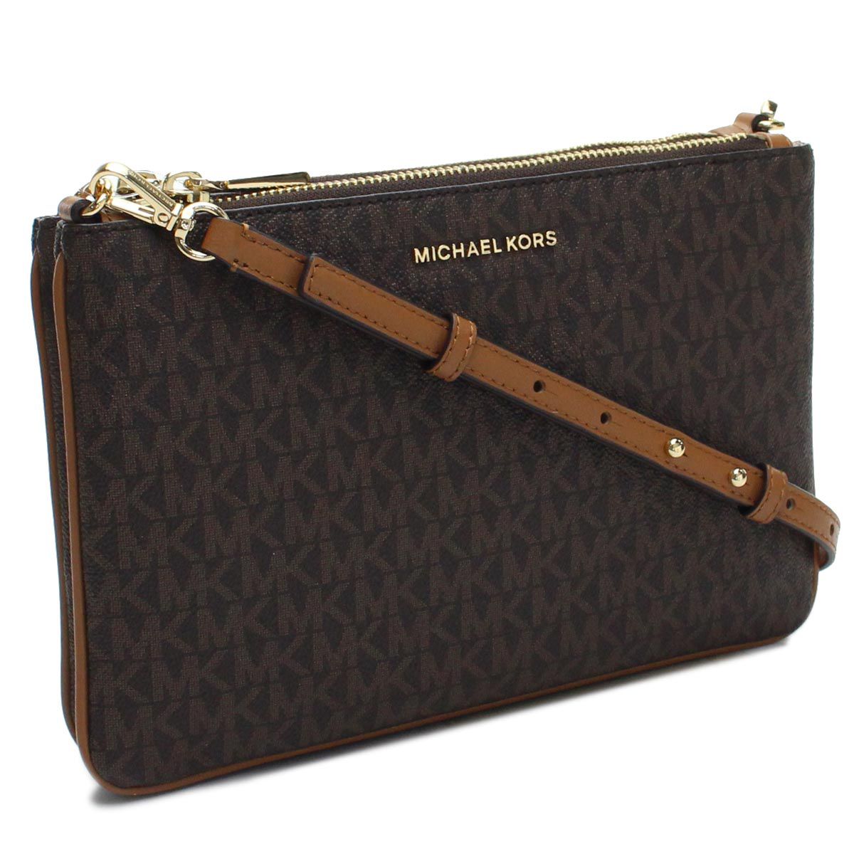 Large Logo Double-Pouch Crossbody Bag