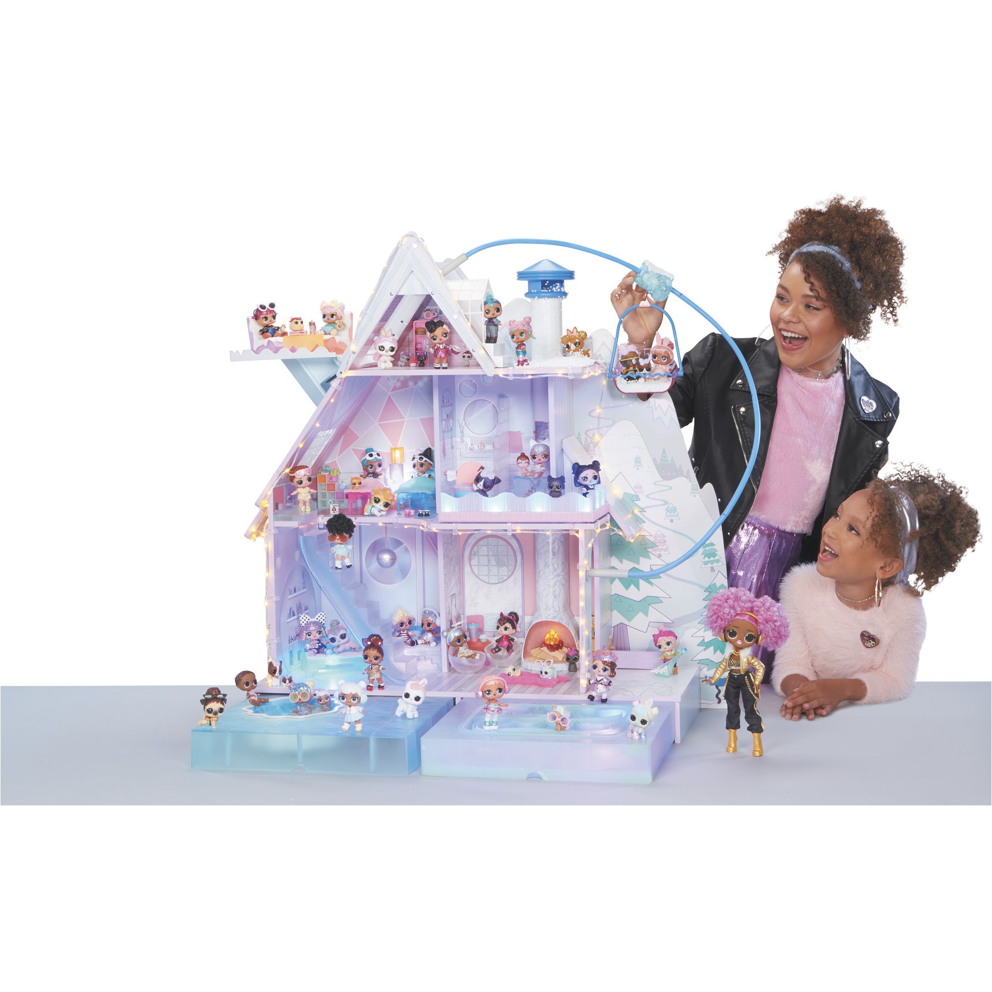 Fingerhut - L.O.L. Surprise! O.M.G. Fashion House - Real Wood Dollhouse and  85+ Surprises