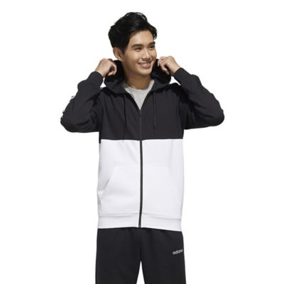adidas men's essential fleece zip hoodie