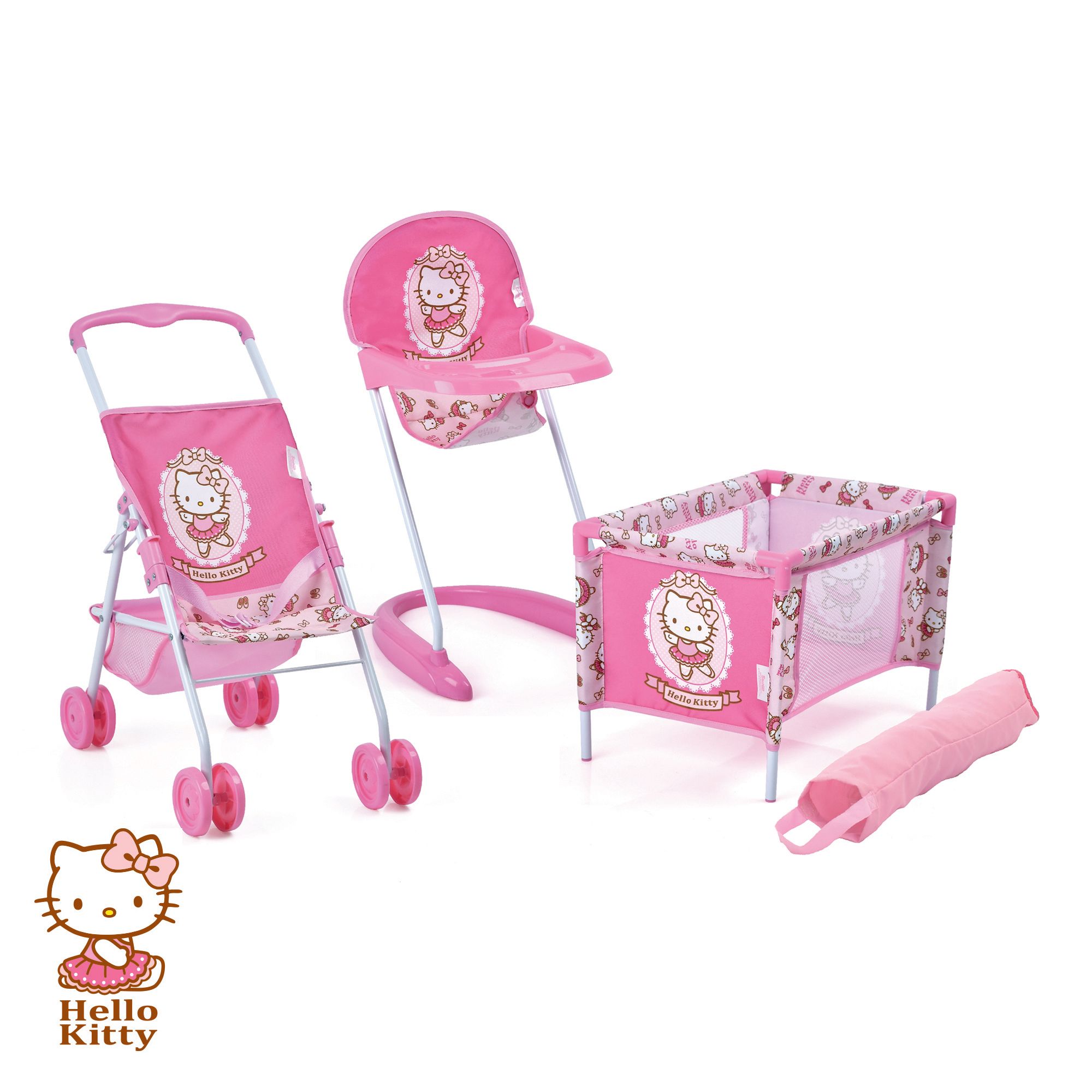 Hello kitty 2024 doll pram