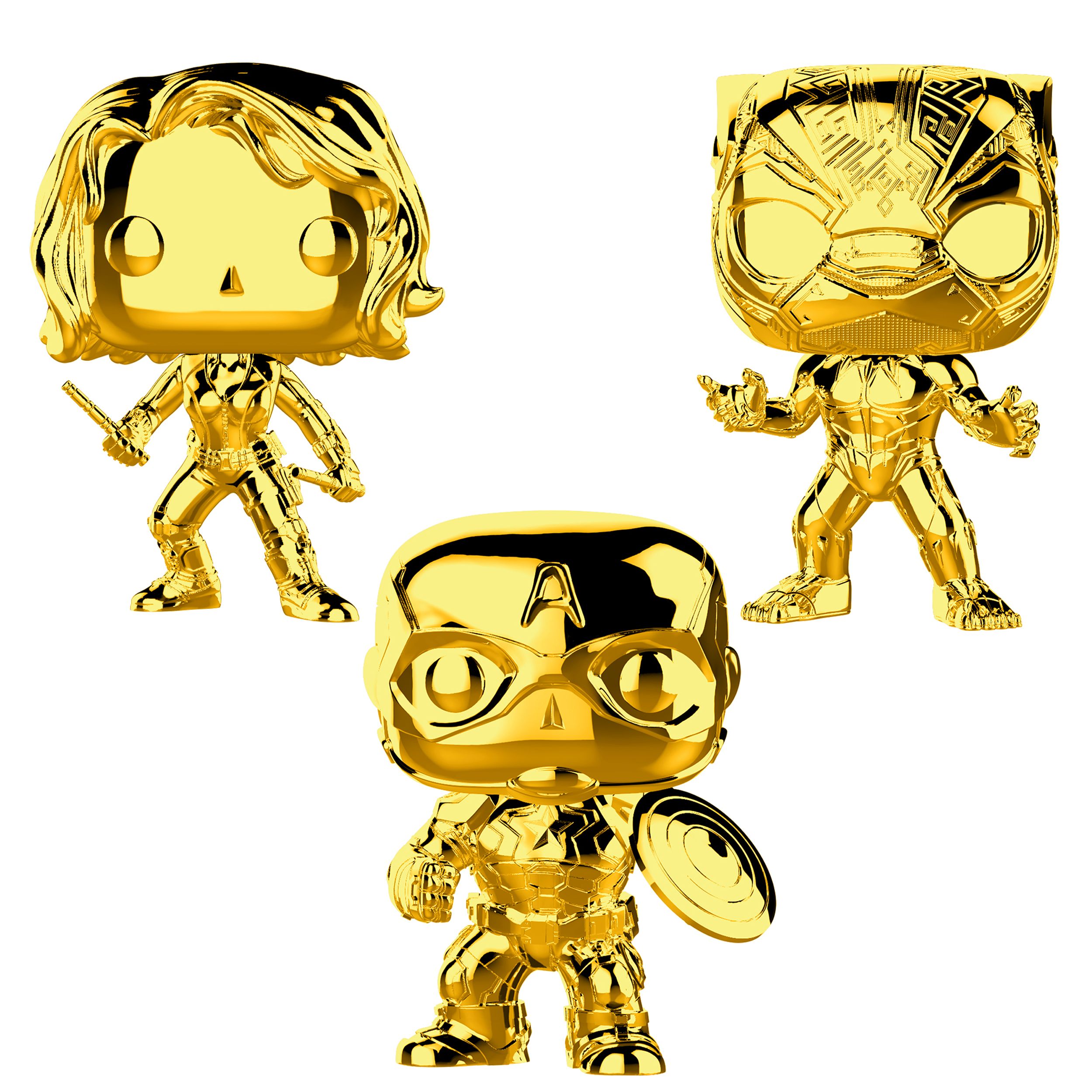 Funko pop captain america best sale gold chrome