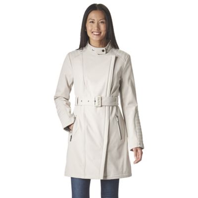 kenneth cole asymmetrical belted coat