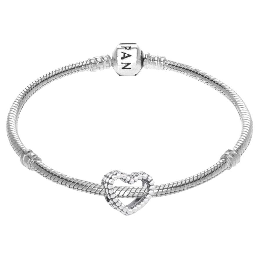 Pandora silver deals beaded bracelet