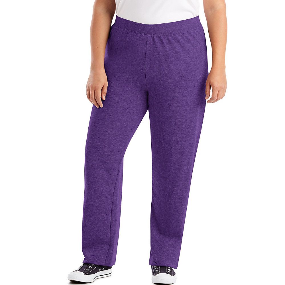 Hanes Just My Size EcoSmart Women's Fleece Sweatpants, Open Leg, 30.5  (Plus Size)