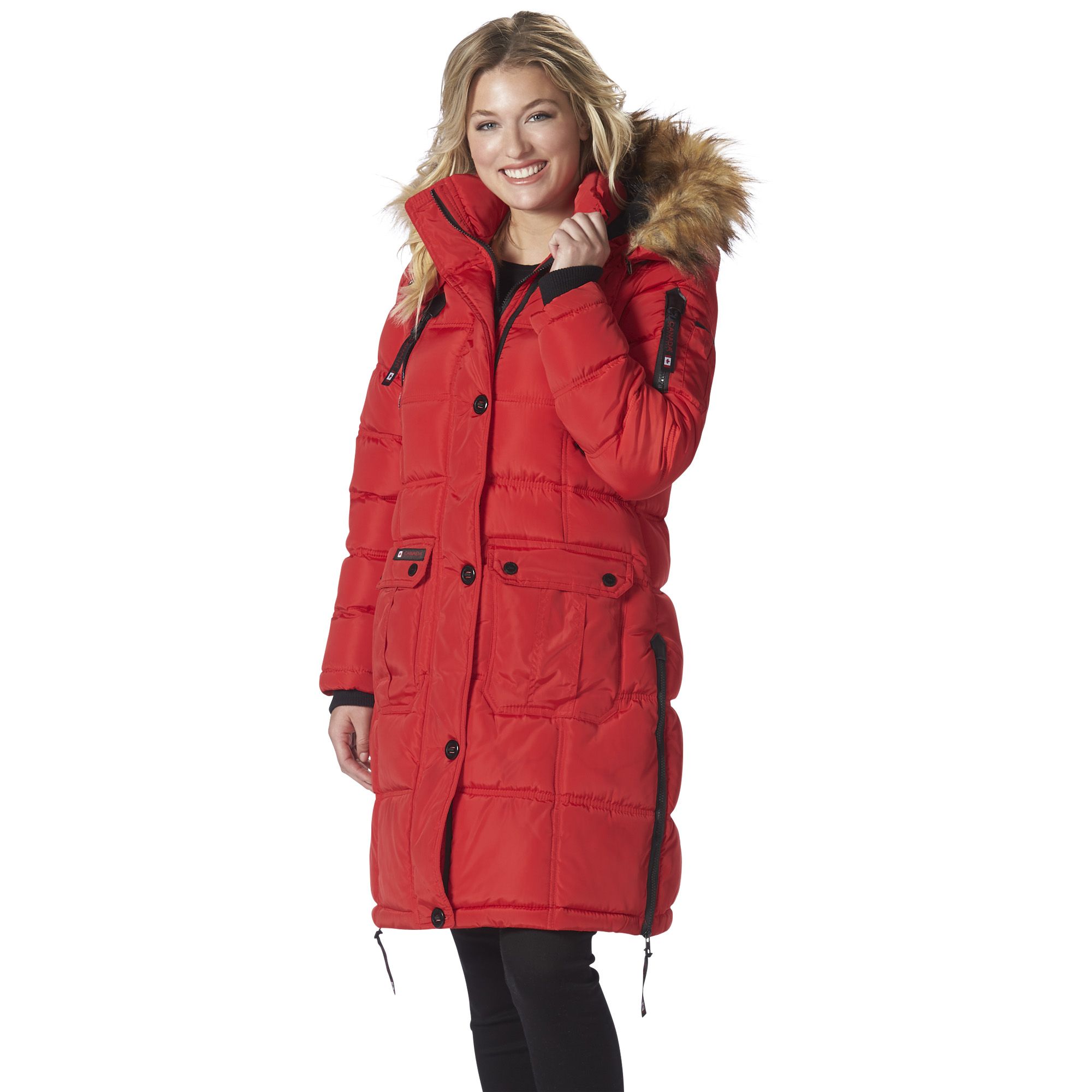 Canada weather 2024 gear red coat