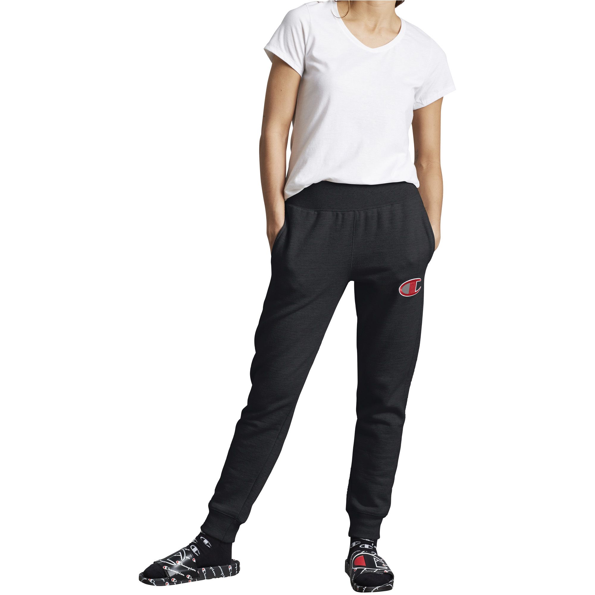 Women's Reverse Weave Oversized Joggers, C Logo