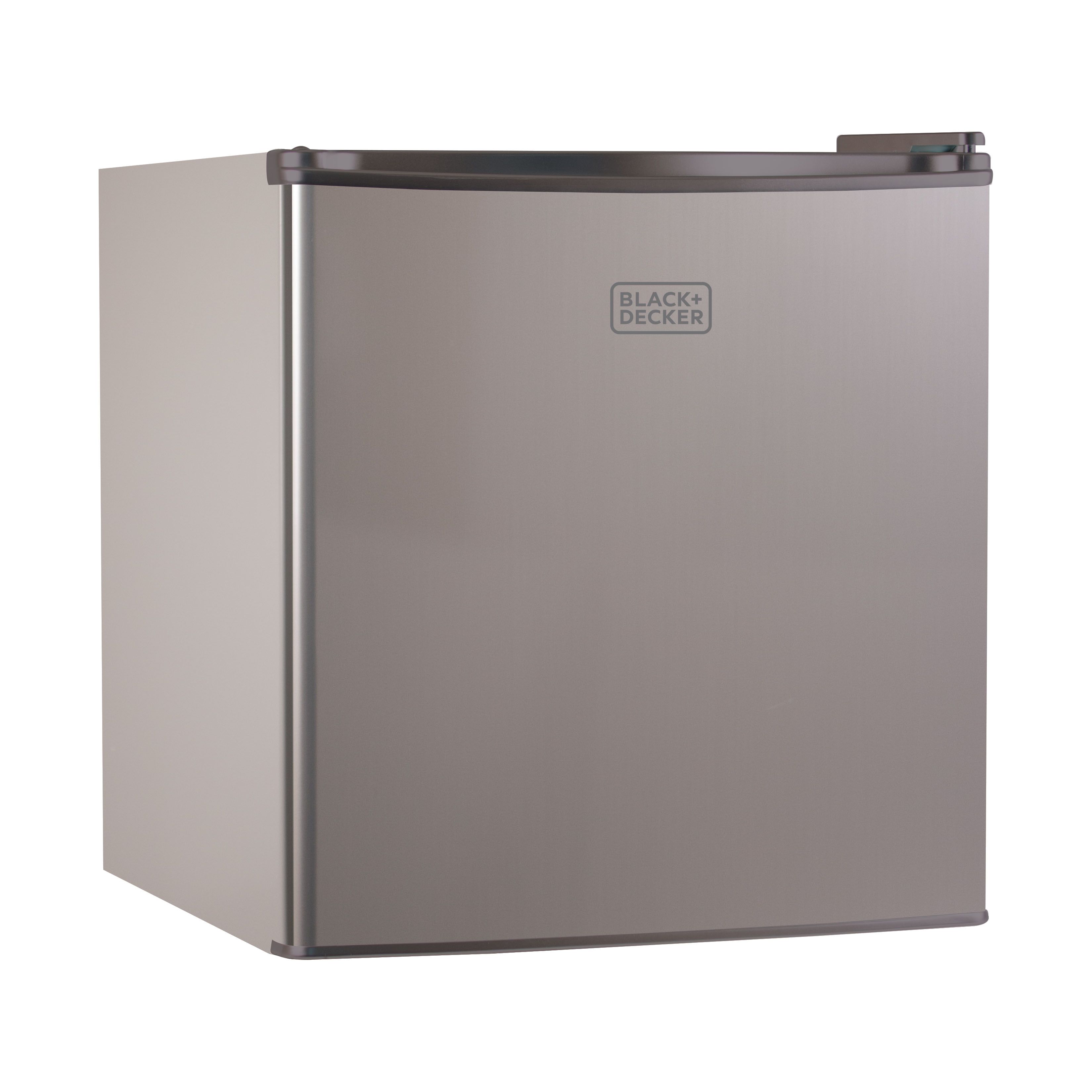 Fingerhut BLACK DECKER 1.7 Cu. Ft. Compact Fridge Silver BCRK17V