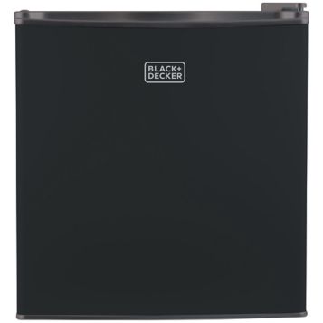 Black & Decker Compact Fridge - 1.7 cu ft - Black Silver