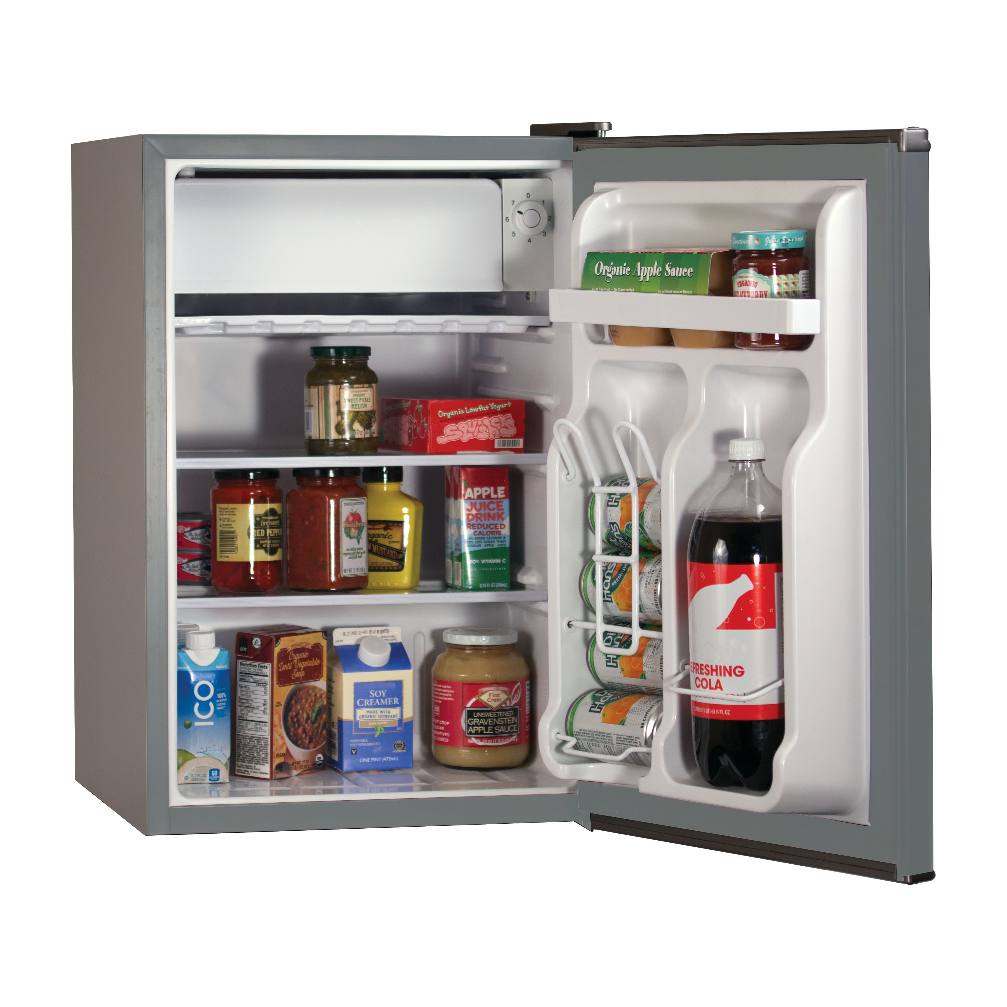 Fingerhut - BLACK+DECKER 2.5 Cu. Ft. Compact Fridge - Silver