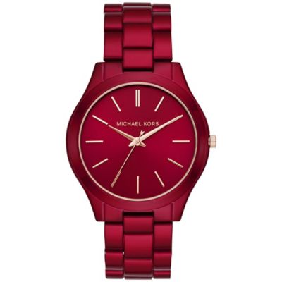 michael kors red watch