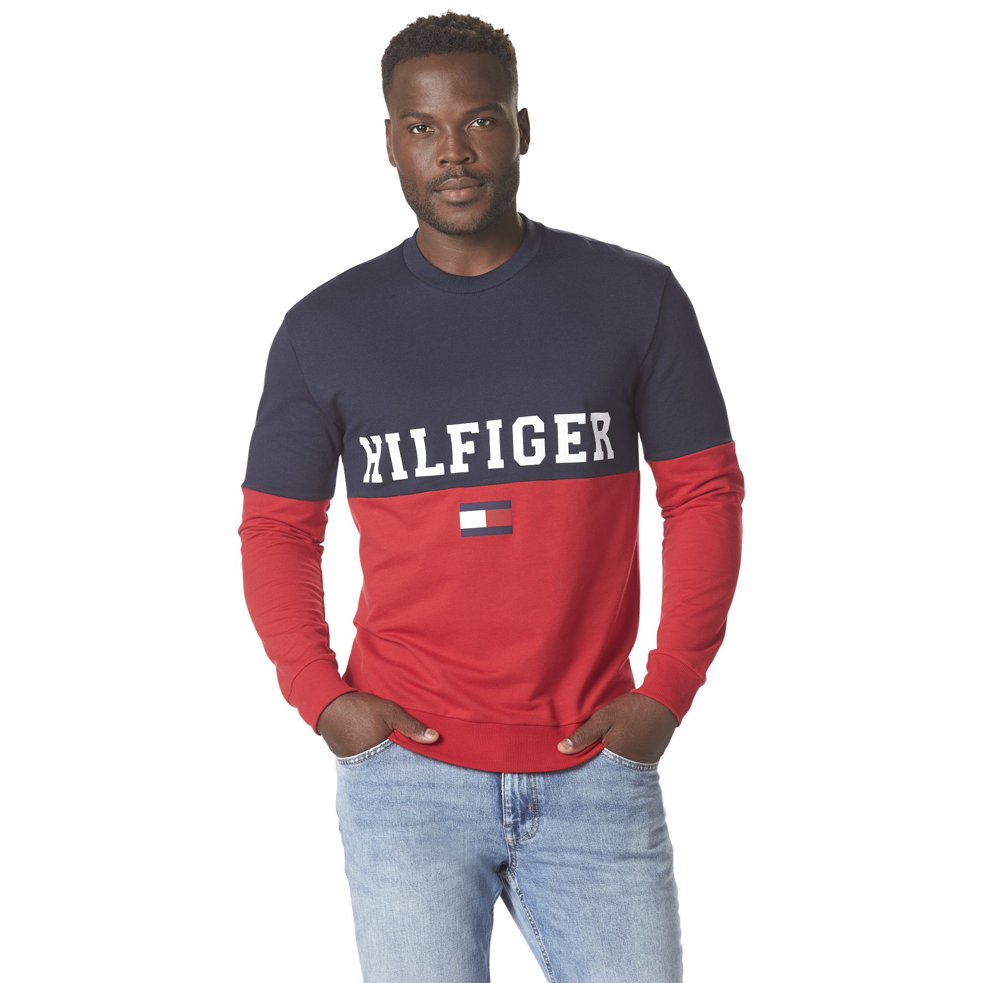 Tommy colorblock outlet sweatshirt