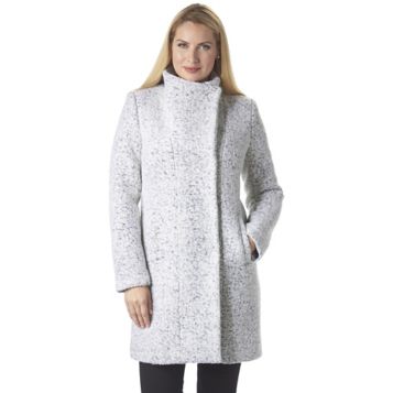 Pressed boucle outlet coat