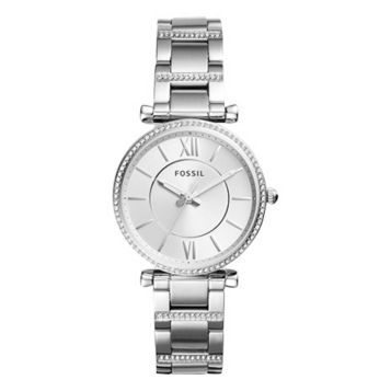 Fingerhut - Fossil Women's Carlie Stainless Steel Crystal Watch