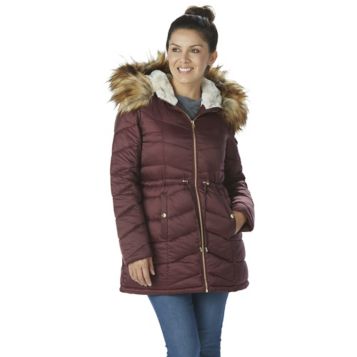 Jessica simpson hooded hot sale puffer coat