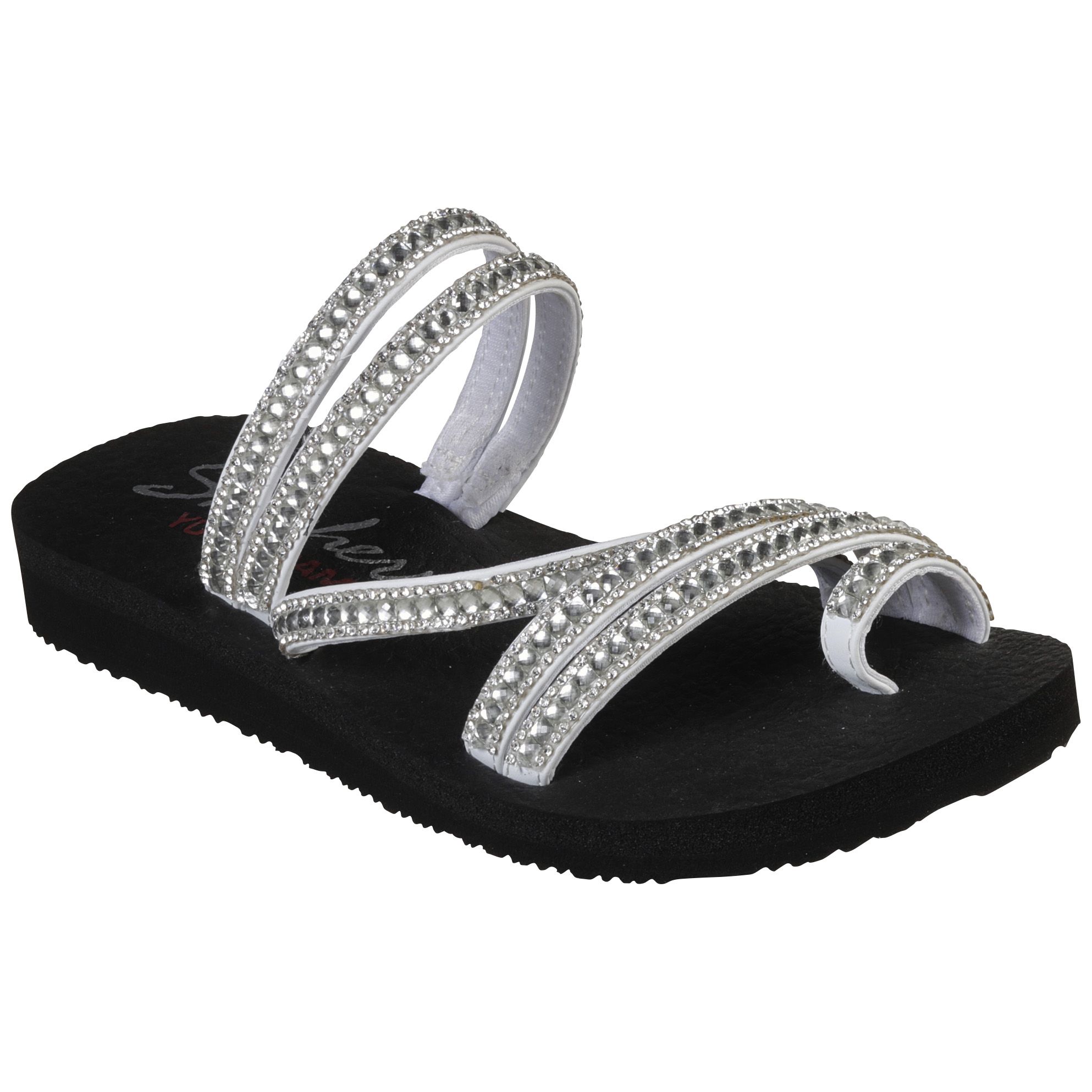 Beginner buis Per ongeluk Fingerhut - Skechers Women's Cali Meditation Glam Flash Sandal