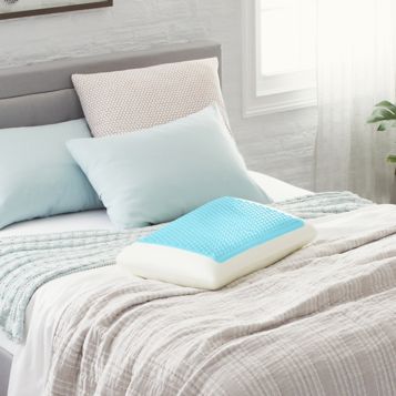 Fingerhut Comfort Revolution Blue Bubble Gel Memory Foam Pillow King