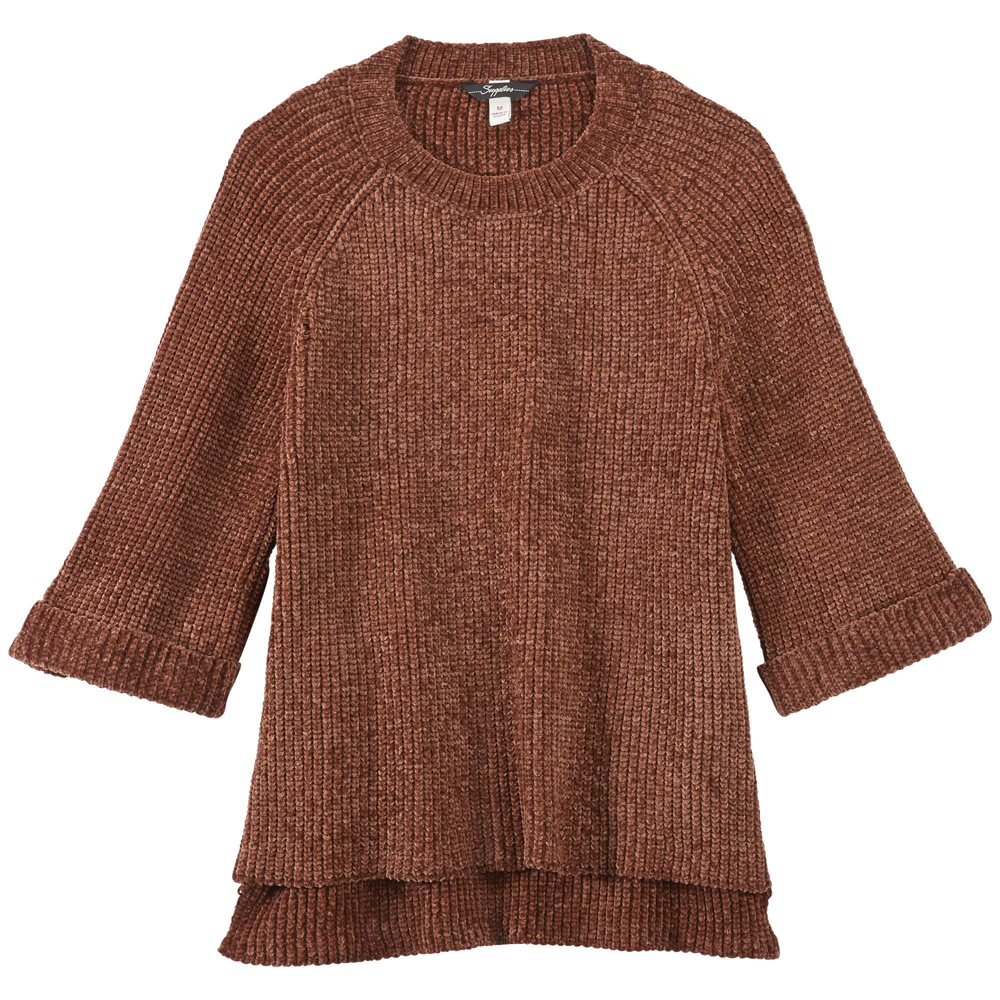 UNIONBAY Womens Monica Bell Sleeve Chenille Sweater 