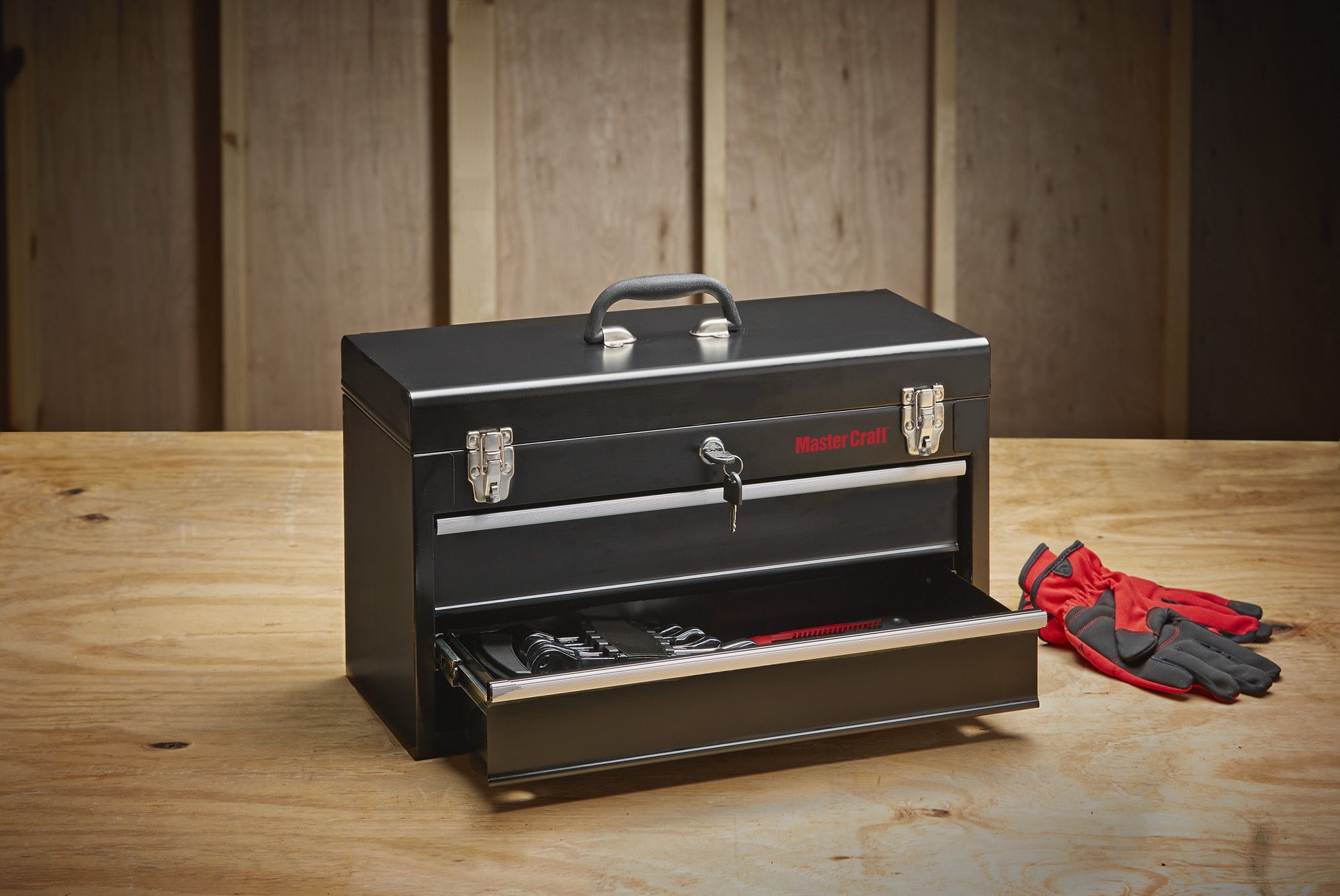 Heavy-Duty Steel 2-Drawer Portable Tool Chest