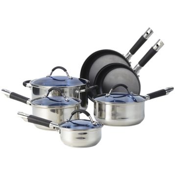 Fingerhut - Rachael Ray 10-Pc. Nonstick Hard-Anodized Aluminum Cookware Set