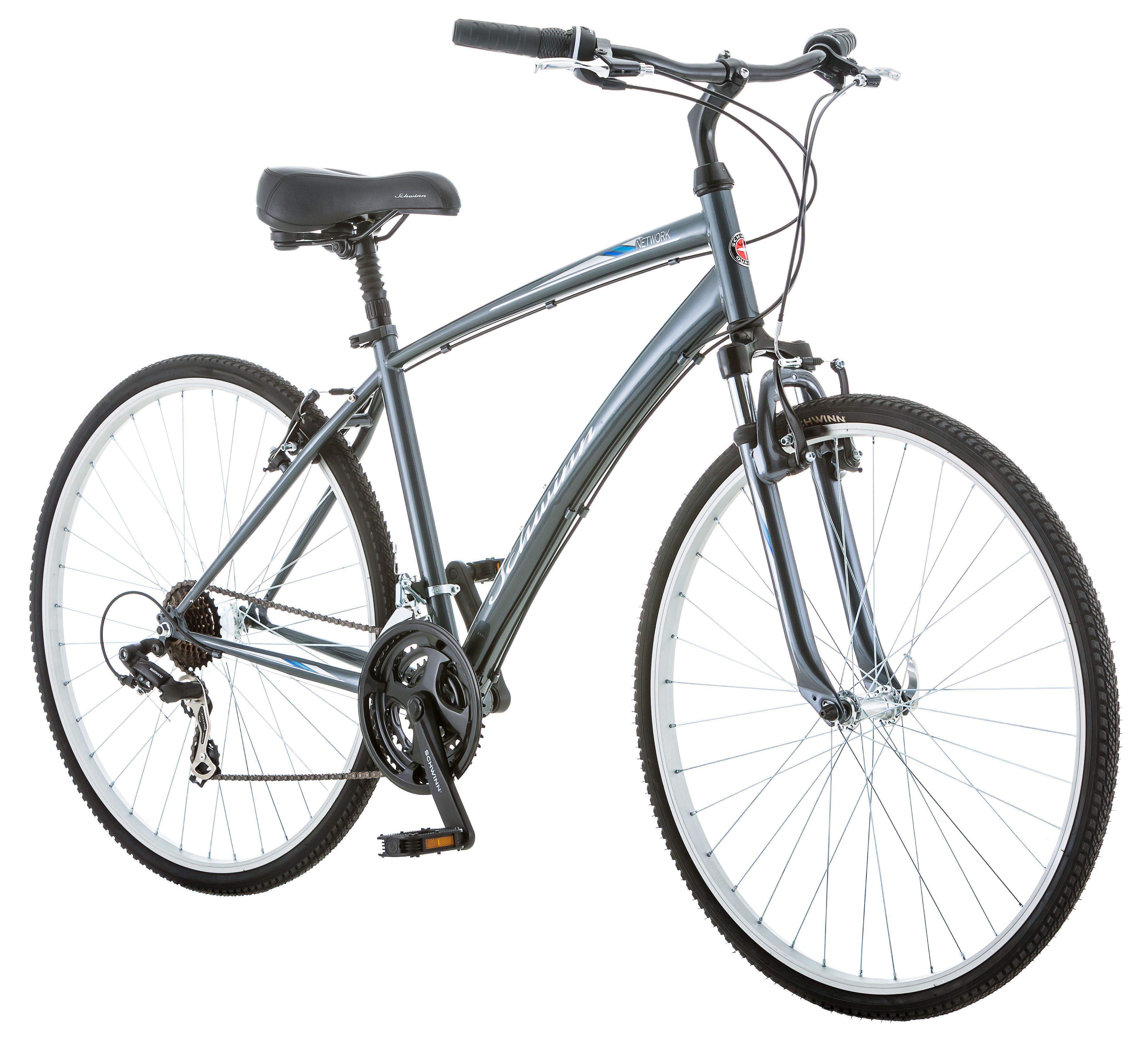 Schwinn network 3.0 online 28 white hybrid bike