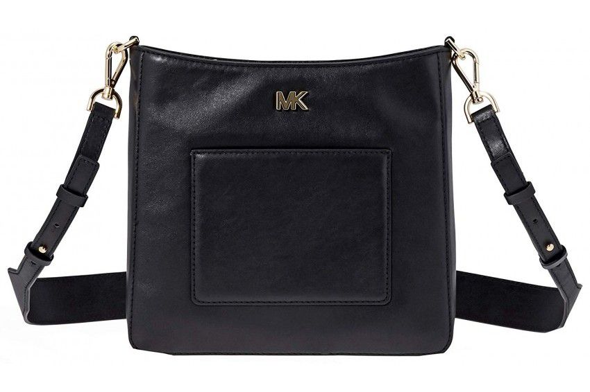 Michael Kors Gloria Pocket Swing Pack Crossbody Black