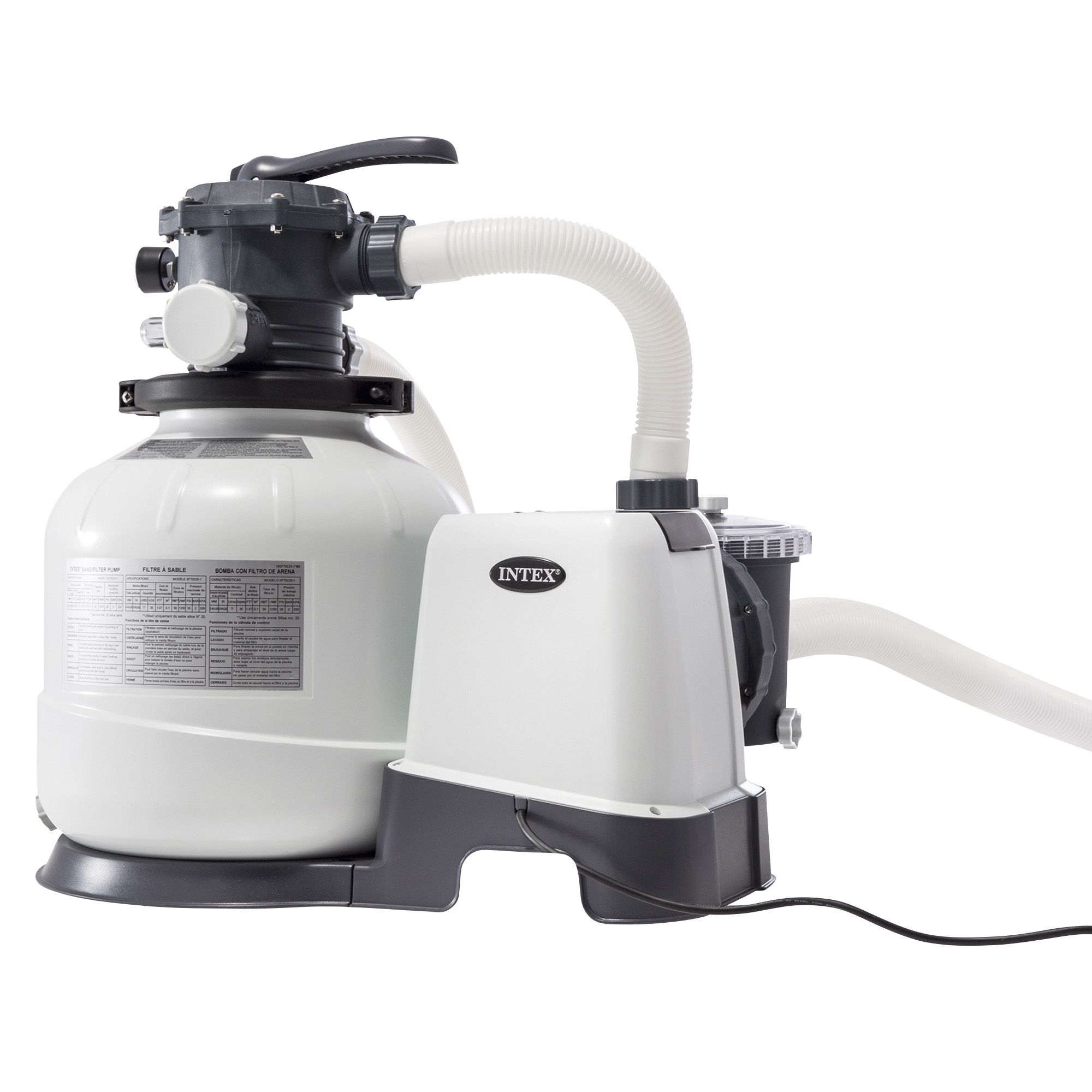 - Intex 2800 GPH Sand Filter for Above-Ground Pools