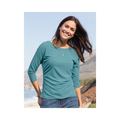 women's side ruched tops